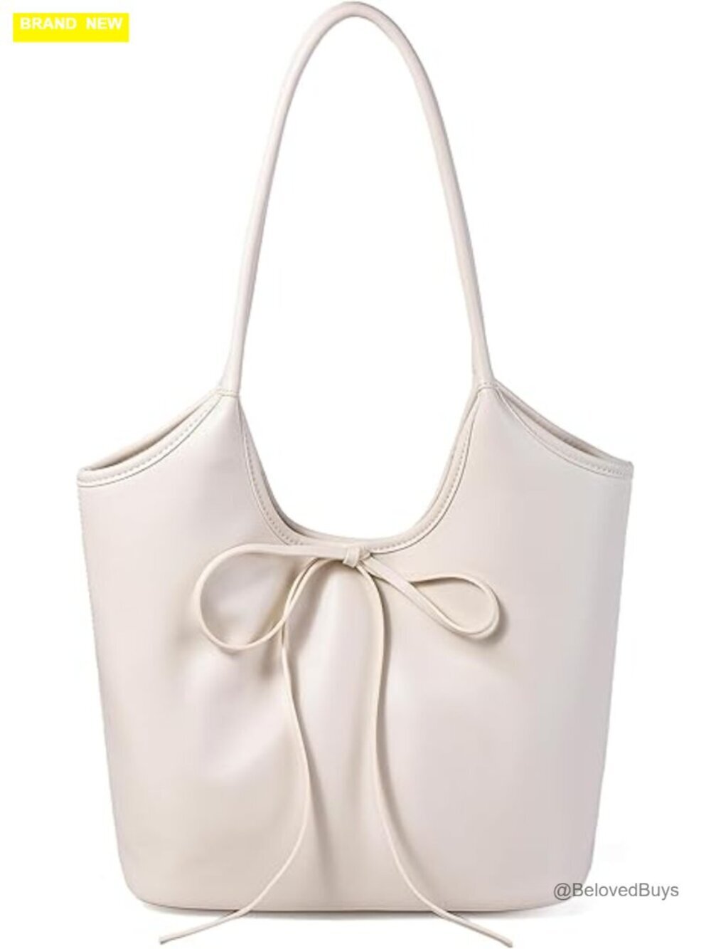 Vintage Bow Tote Bag Large Hobo Shoulder Satchel Purse Suede